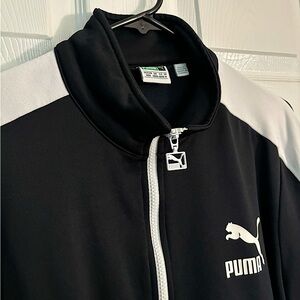 Black and white Puma track jacket